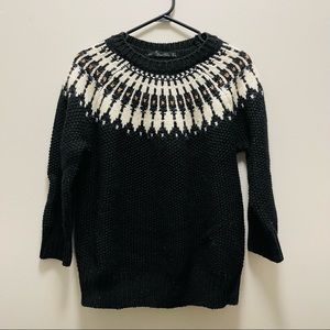 Zara Knit Patterned Sweater